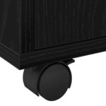 vidaXL Cabinet Roulant Chêne noir 55 x 40 x 91 cm Bois d'ingénierie