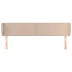 vidaXL Tête de lit avec oreilles Cappuccino 183x23x78/88 cm Similicuir