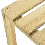 vidaXL Tabourets de bar de jardin lot de 4 Bois de pin imprégné