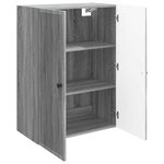 vidaXL Armoire Murale Sonoma gris 66 x 34 5 x 90 cm Bois d'ingénierie