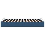 vidaXL Cadre de lit ottoman sans matelas bleu 140x190 cm tissu
