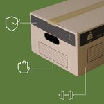 Pack and Move - Lot 30 Cartons Déménagement Stockage S - 36 x 28 x 18 cm - Poignées renforcées - 2 adhésifs offerts