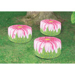 Esschert design pouf gonflable d’extérieur marguerite gerbera 58 cm