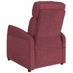 vidaXL Fauteuil inclinable électrique Rouge bordeaux Tissu