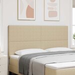 vidaXL Tête de lit LED avec tête de lit Vert gris 180 cm Polyester