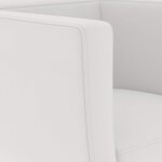 vidaXL Chaises de bar lot de 2 blanc similicuir