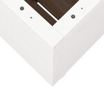 vidaXL Jardinière blanc 50x50x72 5 cm bois de pin massif