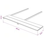 vidaXL Planche de terrasse 4 Pièces Teck WPC