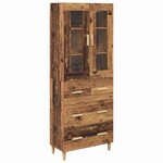 vidaXL Haut Armoire avec tiroir Bois Ancien 69 5 x 34 x 180 cm
