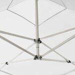 vidaXL Tente de réception pliable Aluminium 2 x 2 m Blanc