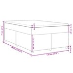 vidaXL Sommier à lattes de lit avec matelas Crème 100x200 cm Tissu