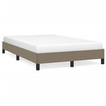 vidaXL Cadre de lit taupe 120x190 cm tissu