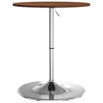 vidaXL Table de bar marron foncé Ø60x89 5 cm bois massif de chêne