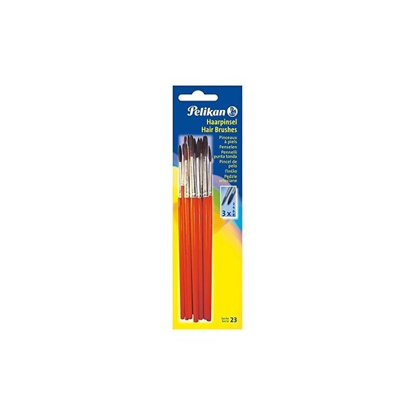 Pelikan Set de pinceaux à poils fins  12 pièces  assorti