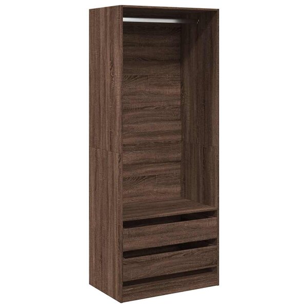 vidaXL Garde-robe chêne marron 80x50x200 cm bois d'ingénierie
