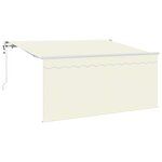 vidaXL Auvent Rétractable Crème 300 x 200 cm Polyester et Aluminium