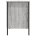 vidaXL Armoire à chaussures sonoma gris 131x35x50 cm bois d'ingénierie