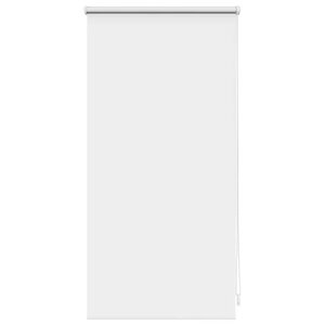 vidaXL Store enrouleur occultant 44 4 x 100 cm  largeur du tissu 40 cm  blanc cassé