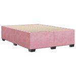 vidaXL Cadre de lit Rose 160x200 cm Velours