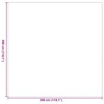 vidaXL Tapis d'extérieur Gris et blanc 300 x 300 cm PP