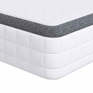 vidaXL Matelas 2 pc Moyennement doux 70 x 200 cm Blanc et Gris