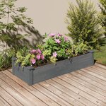 vidaXL Lit surélevé de jardin doublure 120x45x25 cm bois massif sapin