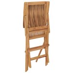 Vidaxl chaises de jardin avec coussins beige 2 pièces bois de teck massif