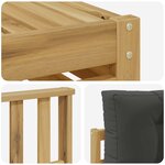 vidaXL Ensemble de canapés d'extérieur 7 pc Blanc et anthracite