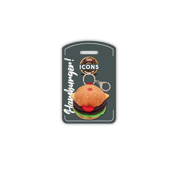 porte cles peluche Icons le hamburger