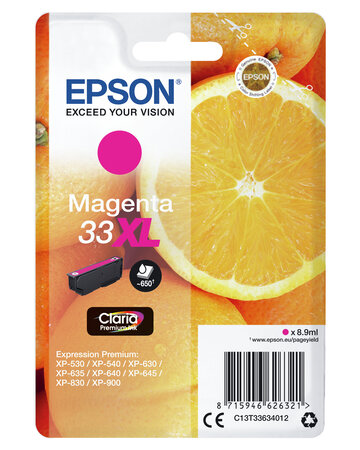 Epson multipack oranges claria magenta cartouche oranges encre claria premium magenta (xl)