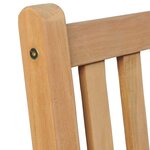 vidaXL Chaises de jardin lot de 8 avec coussins beige Bois teck massif