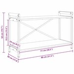 vidaXL Bibliothèque Chêne sonoma 80 x 30 x 48.5 cm Bois d'ingénierie