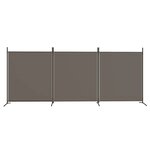 vidaXL Cloison de séparation 3 panneaux Anthracite 525x180 cm Tissu