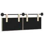 vidaXL Tête de lit suspendue Crème Tissu