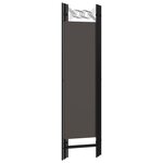 vidaXL Cloison de séparation 4 panneaux Anthracite 160 x 180 cm