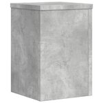 vidaXL Supports pour plantes 2 Pièces gris béton bois d'ingénierie