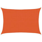vidaXL Voile d'ombrage 160 g/m² Orange 4x6 m PEHD