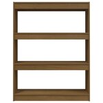 vidaXL Bibliothèque/Séparateur de pièce Marron miel 100x30x103 cm Pin
