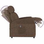 vidaXL Fauteuil Marron Tissu