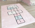 Tapis enfant Marelle 120 x 160 cm - Rose