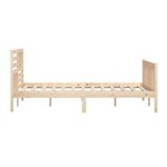 vidaXL Cadre de lit sans matelas bois massif 200x200 cm