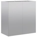 vidaXL Jardinière 80x40x80 cm acier galvanisé