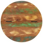 vidaXL Table basse noir 50x39 5 cm bois de récupération massif
