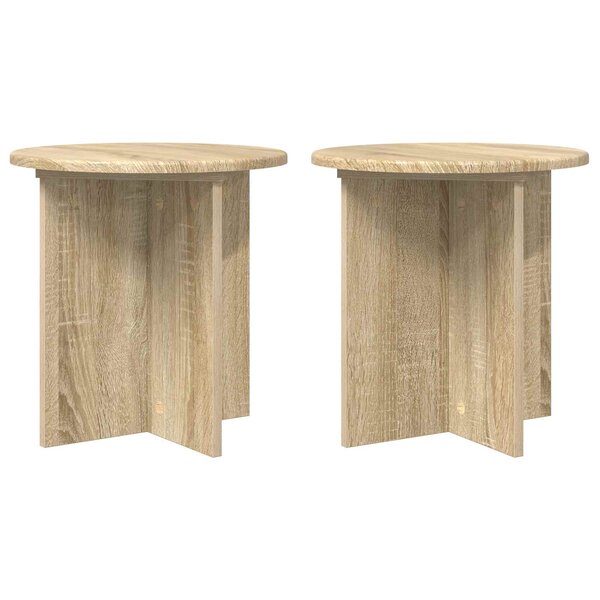 vidaXL Support de Plante 2 pièces Chêne Sonoma 40 x 40 x 40 cm