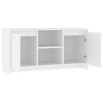 vidaXL Meuble TV Blanc 102x37 5x52 5 cm Bois d'ingénierie
