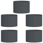 vidaXL Cache-pot de jardin 5 Pièces Anthracite 30 x 30 x 20 cm