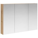 vidaXL Armoire Miroir de Salle de Bain Chêne artisan