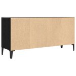 vidaXL Meuble TV en chêne noir Chêne noir Panneaux de particules Standard