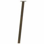 vidaXL Pieds de table console 4 pièces Acier naturel 72 cm Acier