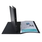 Classeur à anneaux en carton, mécanisme 2 anneaux, Noir EXACOMPTA